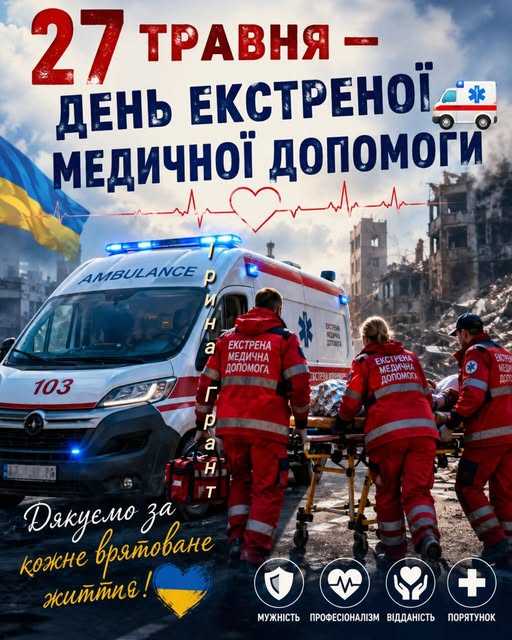 27 травня - День екстреної медичної допомоги